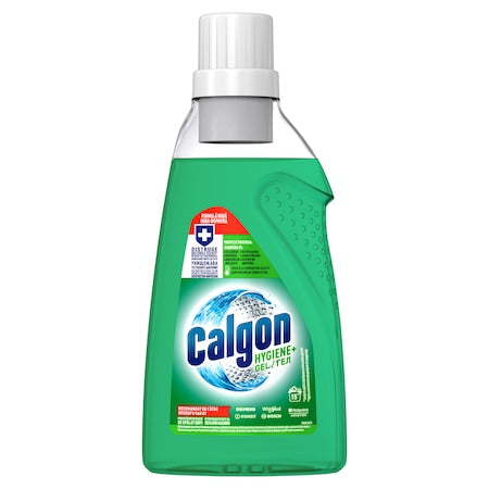 Calgon Hygiene+ — gel anticalcar şi antibacterian pentru maşina de spălat, 750 ml (≈15 spălări) - vivimall.ro
