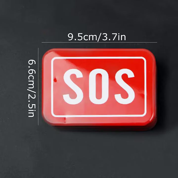 Multifunkcionális túlélőkészlet piros dobozban | SosBox