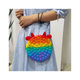 Pop It Cow szivárvány táska | BubbleBag 2