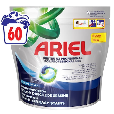 Ariel Professional All‑in‑1 PODS Original — 60 capsule (60 spălări) - vivimall.ro