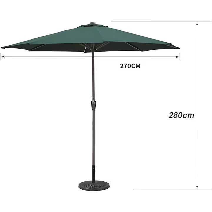Zöld kerek napernyő | GreenSun