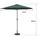 Zöld kerek napernyő | GreenSun
