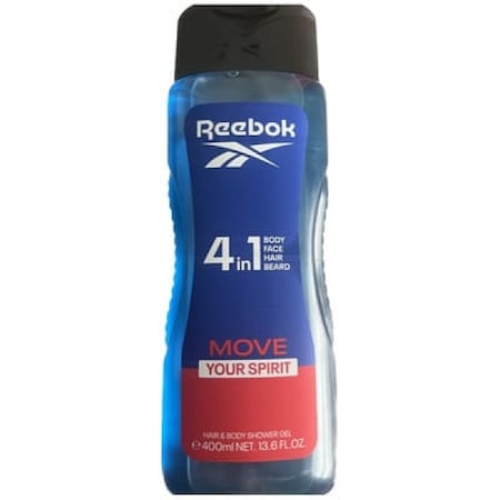 Reebok Move Your Spirit — Gel de duș bărbați 4în1, 400 ml - vivimall.ro
