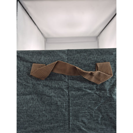 Resigilat: Cutie de Depozitare Tip Cos, Flippy, Material Textil, Pliabila, 47x28x20 cm, 35 l, Cadru Metalic, cu Manere, Maro - vivimall.ro
