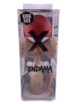 Detaliu cupe mari King Size cu rubber grip roșu, kendama Flippy V3, suprafață de prindere mărită