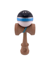RESIGILAT2 - Kendama X Originala ROYAL SPIKE, Profesionala, Flippy, Cupe Mari KING SIZE V3, Super Sticky, Gaura in Baza, Rulment Metalic, din lemn 18 cm, Ata 62/65 cm, Inel Albastru Deschis - vivimall.ro