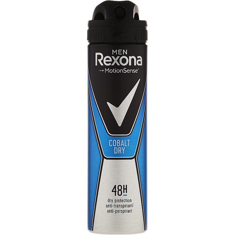 Antiperspirant Deo Spray, REXONA, Cobalt Dry, 150 ml - vivimall.ro