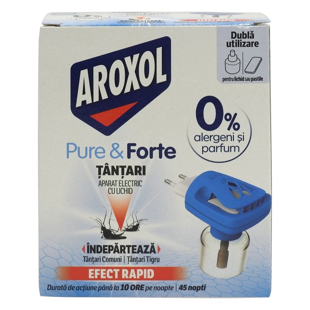 Aroxol Szúnyogirtó utántöltő, Folyékony, 45 ÉJSZAKÁS Pure Forte