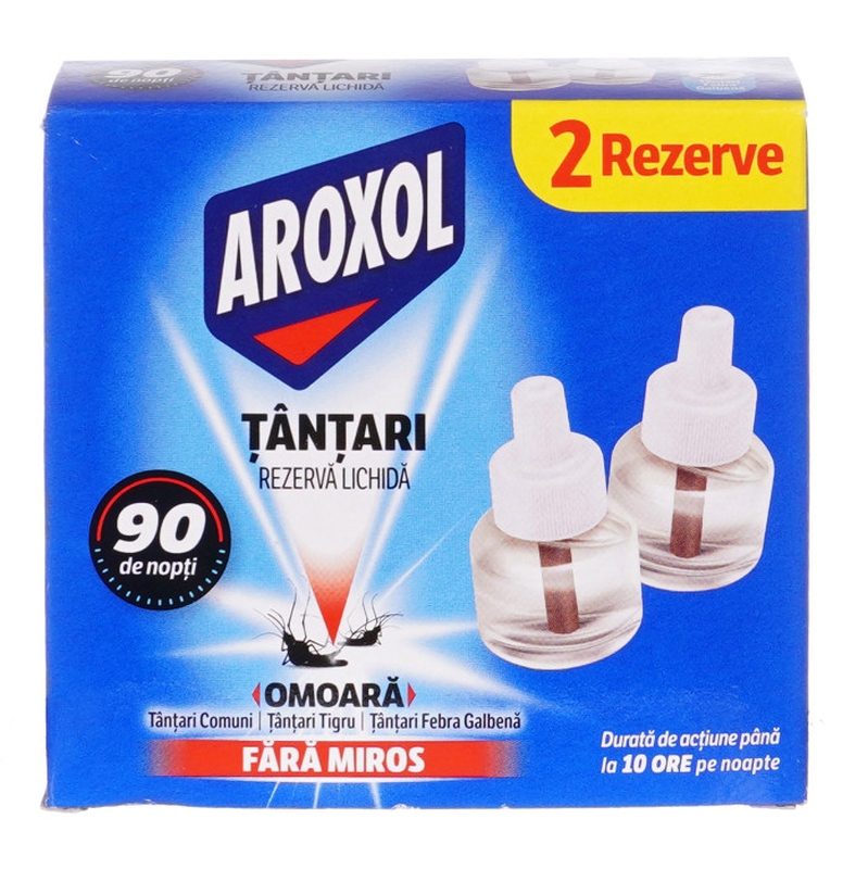 Aroxol utántöltő, folyékony szúnyogirtó, 2 x 35 ml/90 éjszaka