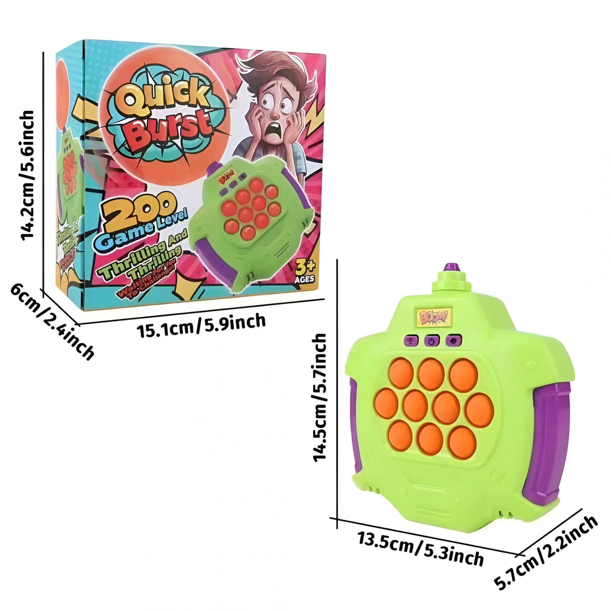 Pop-It antistres electronic 50 baloane | BubbleBeat - vivimall.ro