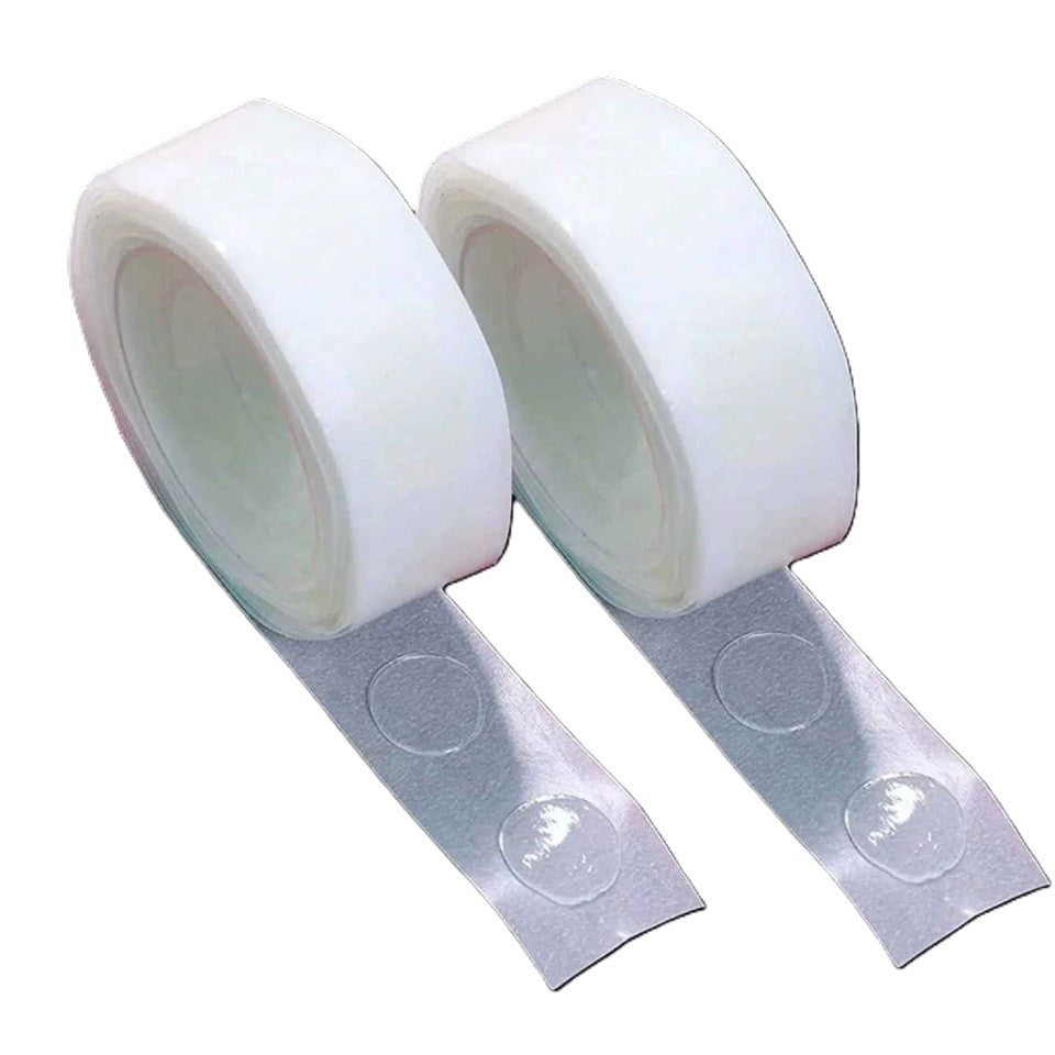 Rola Dubla-Adeziva, Vivimall, pentru Lipit Baloane, 100 de Buline cu Diametru 1.2 cm, Transparent - vivimall.ro