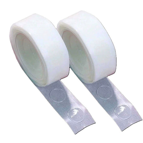 Rola Dubla-Adeziva, Vivimall, pentru Lipit Baloane, 100 de Buline cu Diametru 1.2 cm, Transparent - vivimall.ro