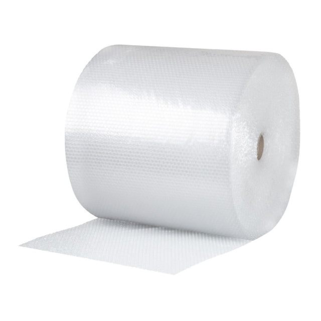 Rolă folie cu bule transparentă 100 m × 1 m, 40 g/mp, vedere frontală produs