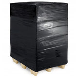 Rolă folie stretch neagră 1,5 kg cu tub interior 300 g, vedere laterală