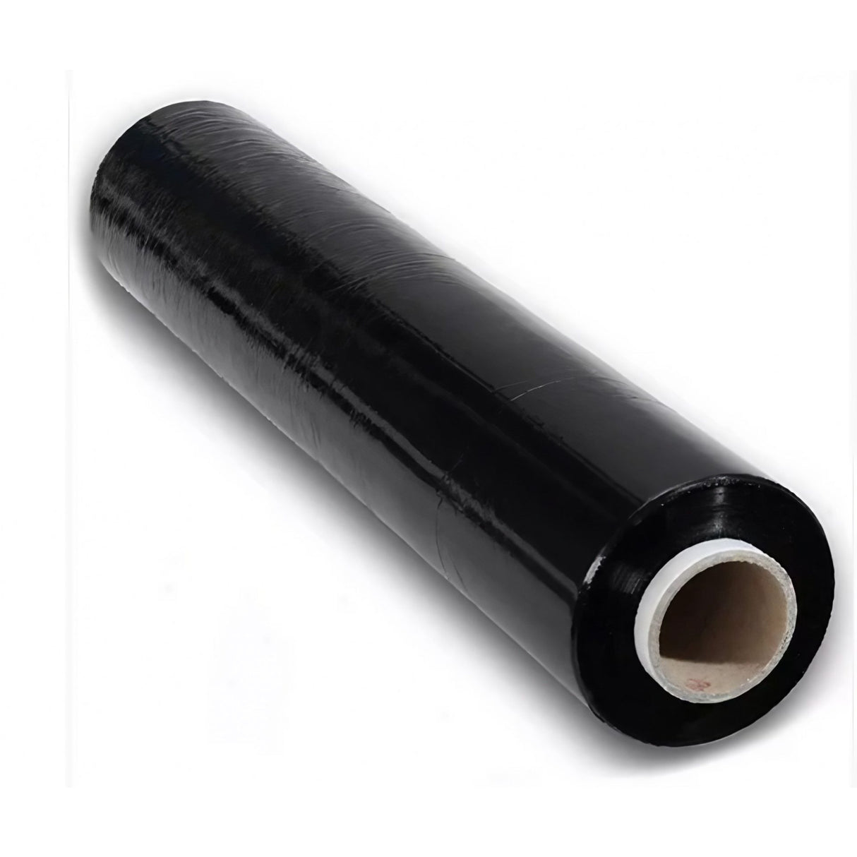 Folie stretch neagră pentru ambalare manuală în depozit, detaliu grosime 0,023 mm