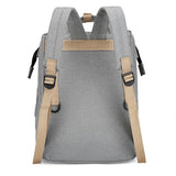 Rucsac Multifunctional pentru Mamici, Vivimall, cu Patut Pliabil si Baza de Schimbat, Rezistent la Apa, Capacitate Mare, Usor, Compartimente Multiple, Buzunar Termic pentru Lapte, 42 x 32 x 22 cm, Gri - vivimall.ro