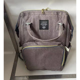 Rucsac Multifunctional pentru Mamici, Vivimall, din Panza Oxford, Compartimentare Multipla, Impermeabil, 43 x 18 x 26 cm, Gri Inchis - vivimall.ro
