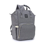 Rucsac Multifunctional pentru Mamici, Vivimall, din Panza Oxford, Compartimentare Multipla, Impermeabil, 43 x 18 x 26 cm, Gri Inchis - vivimall.ro
