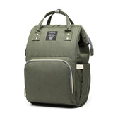 Rucsac Multifunctional pentru Mamici, Vivimall, din Panza Oxford, Compartimentare Multipla, Impermeabil, 43 x 18 x 26 cm, Verde Army - vivimall.ro