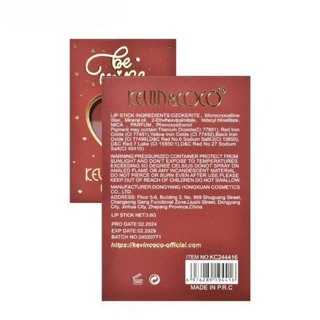 Ruj de Buze Mat, KEVIN & COCO, Be Mine, Lip-Stick Roz, 11.2 x 7.2 x 2.5 cm - vivimall.ro