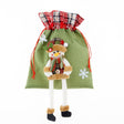 Sac cadouri Vivimall, tematica Om de Zapada, Material Textil, 30x25 cm, cu Siret, Verde - vivimall.ro