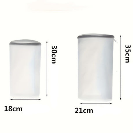 Sac Cilindric pentru Spalare Incaltaminte, Vivimall, Dimensiuni Mari, pentru Masina de Spalat, 35x21x5 cm, Alb - vivimall.ro