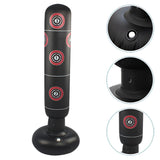 Sac de Box Gonflabil, Vivimall, pentru Copii si Adulti, Umplere cu Aer, Apa sau Nisip, 160 cm, Negru - vivimall.ro