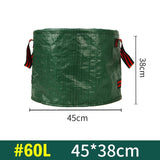 Sac de Colectare a Frunzelor, Vivimall, Cos Sac pentru Gradina, Sac de Depozitare a Frunzelor, 45 x 38 cm, 60 l, Verde - vivimall.ro