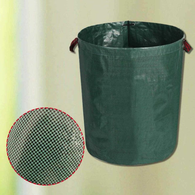 Sac de Colectare a Frunzelor, Vivimall, Cos Sac pentru Gradina, Sac de Depozitare a Frunzelor, 45 x 76 cm, 120 l, Verde - vivimall.ro
