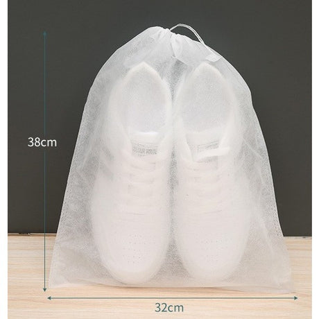 Set 50 de Saci de Depozitare Incaltaminte, Vivimall, de Protectie, pentru Voiaj, Netesut, Rezistenti la Praf, Protectie Solara, Anti-Ingalbenire, 38x32 cm, Marime Medie, Transparent - vivimall.ro