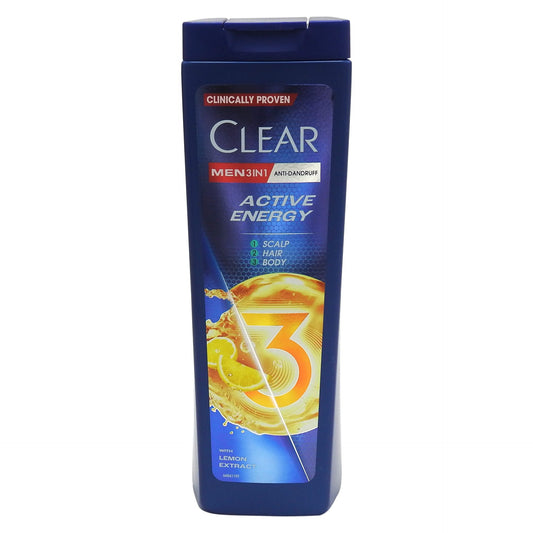 Sampon, Clear, 360 ml Férfi 3in1 Active Energy