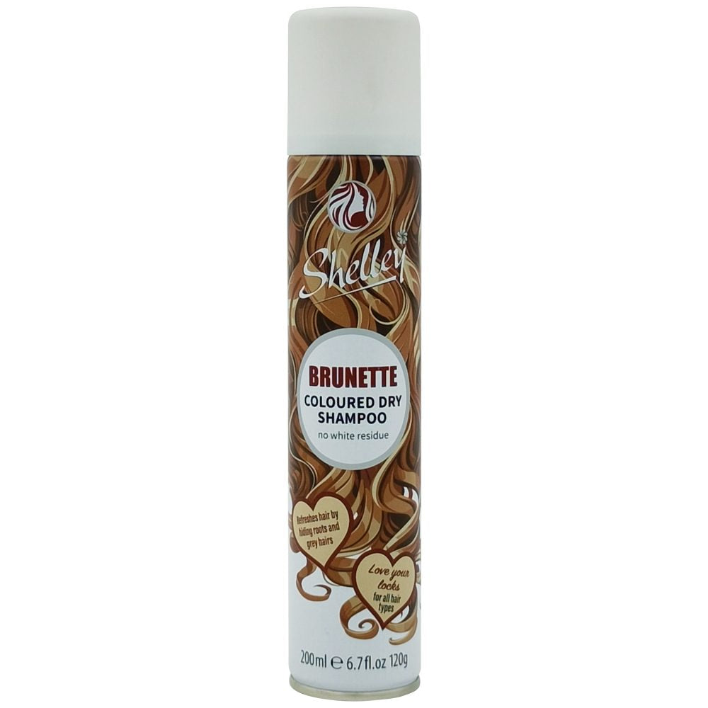 Shelley szárazsampon, 200 ml, barna hajra