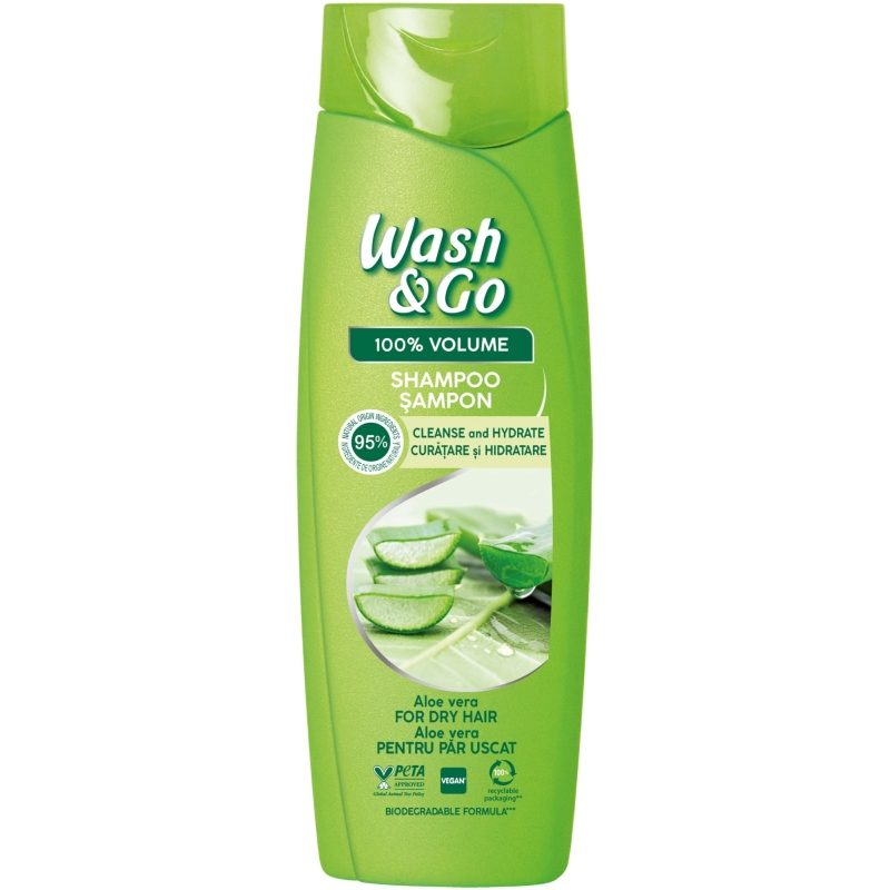 Sampon, Wash & Go, 360 ml Aloe Vera