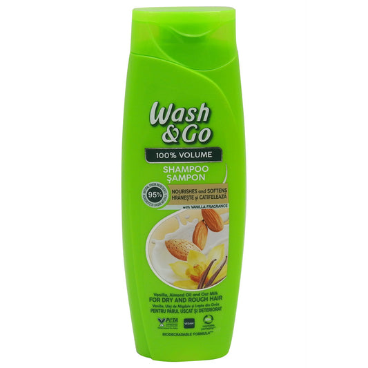 Sampon, Wash and Go, 360 ml Vanília