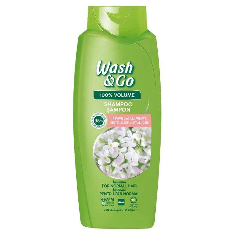 Sampon, Wash & Go, 675 ml Jázmin