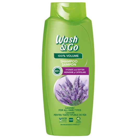 Sampon, Wash & Go, 675 ml Levendula