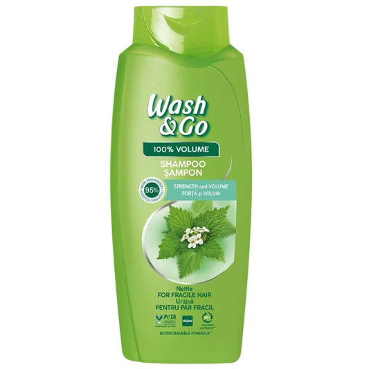 Wash & Go sampon csalánnal, 675 ml