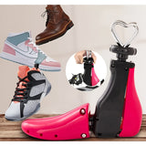 San/Calapod Pro Reglabil, Alungire si Largire 4 Directii, Marime 40-47, Pantofi, Ghete, Adidasi, Arc, Roz/Negru - vivimall.ro