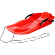 Sanie din plastic PP roșie, 87x40x17,5 cm, cu frână și frânghie, vedere frontală
