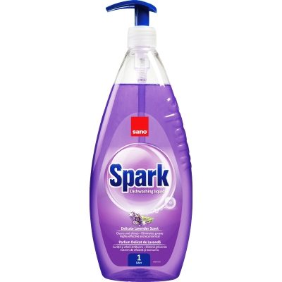 Detergent pentru Vase, SANO, Spark Lavanda, 1 L - vivimall.ro
