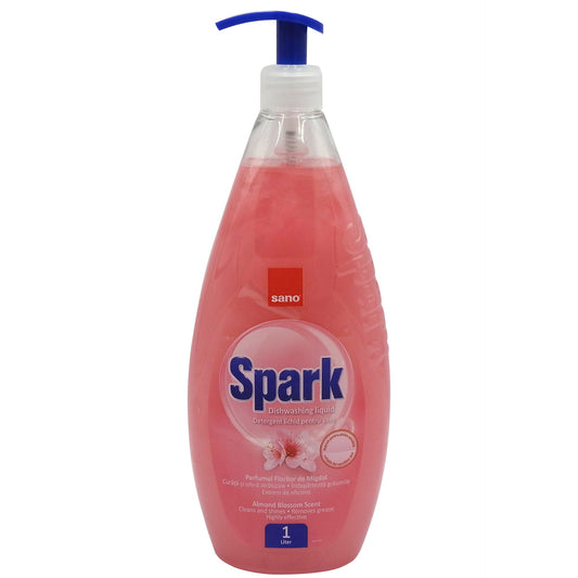 Detergent pentru Vase, SANO, Spark Migdale, 1 L - vivimall.ro