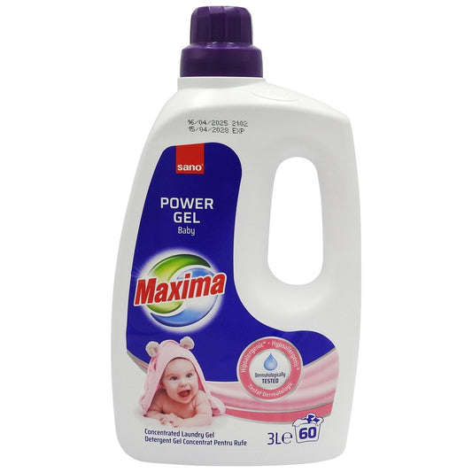 Detergent Gel, SANO, Maxima Baby, 3 L, 60 Spalari - vivimall.ro