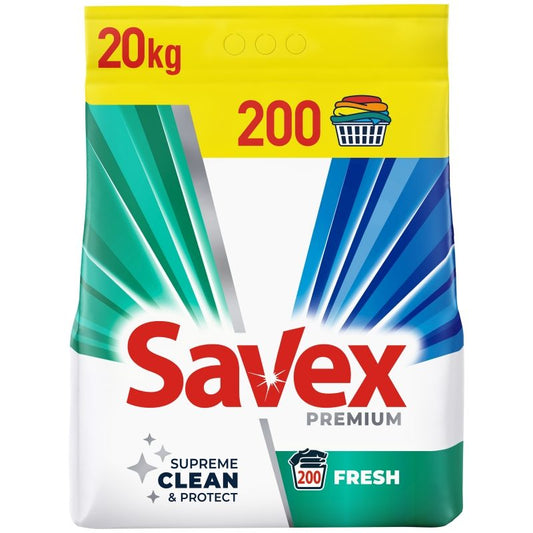 Detergent Automat pentru Rufe, SAVEX, 2 in 1 Fresh, 20 kg - vivimall.ro