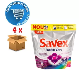 Detergent rufe Savex 42 capsule 2in1 Color - curățare profundă