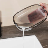 Savoniera, Vivimall, Pentru Blat, PET, Scurgere Optima, din Plastic, 13 x 9 x 4 cm, Gri - vivimall.ro