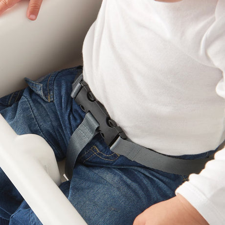 Scaun de masa telescopic pentru bebelusi si copii, Vivimall, cu Suport picioare si Centura de siguranta, reglabil pe inaltime, Varsta 6-32 luni, Gri - vivimall.ro