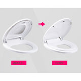 Capac de Toaleta cu Reductie 2 in 1, Vivimall, pentru Copii si Adulti, Coborare Lenta si Silentioasa, Instalare Usoara, din PP5 , in Forma de O, Alb - vivimall.ro