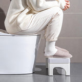 Scaunel WC, Vivimall, Tratament Impotriva Hemoroizilor si Constipatiei, Scaun Inaltator WC Copii, Suport Picioare WC, Taburet Inaltator Pozitia Corecta Ghemuit Pe WC, Plastic Rezistent, 17x22x38 cm, Gri - vivimall.ro