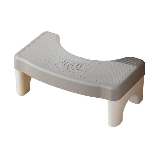 Scaunel WC, Vivimall, Tratament Impotriva Hemoroizilor si Constipatiei, Scaun Inaltator WC Copii, Suport Picioare WC, Taburet Inaltator Pozitia Corecta Ghemuit Pe WC, Plastic Rezistent, 17x22x38 cm, Gri - vivimall.ro