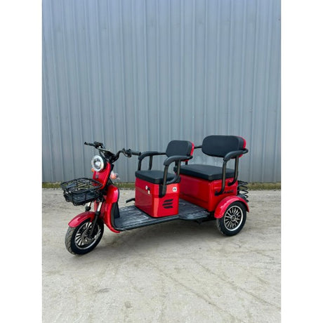 Scuter Electric V6, Vivimall, 1800W, 2200x880x1050mm, 25km/h, LED, Timp de Incarcare 6-8h, Rosu - vivimall.ro